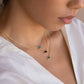 * RTS* Dainty Birthstone Pendant Necklace (FEBRUARY ONLY)