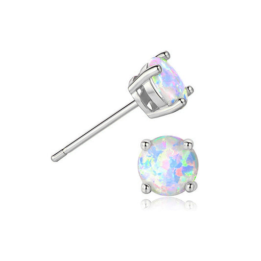 *Preorder: Sterling Silver Opal Studs*
